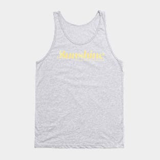 Sunshine is the best medicine Tank Top